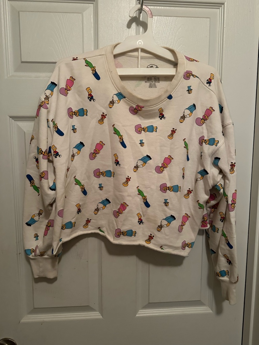 Official Simpsons Cropped Sweatshirt